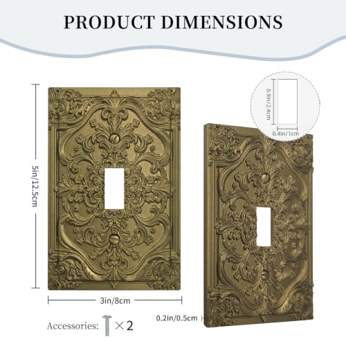 Victorian Floral Single Toggle Switch Cover Plate