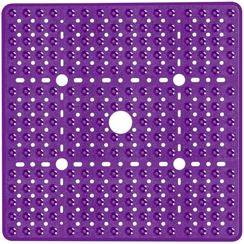 Large Square Shower Mat Non Slip 27 x 27 Inch