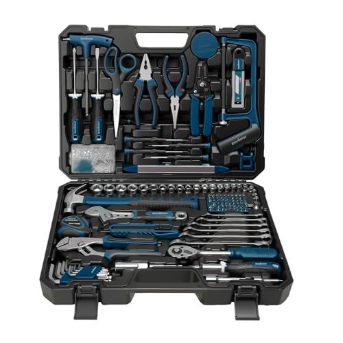 General Household Hand Tool Kit with Storage Toolbox