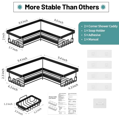 Corner Shower Caddies Adhesive