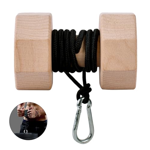 Wooden Wrist Roller and Forearm Strengthener