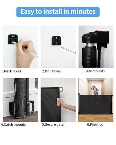 Retractable Baby Gate for Stairs