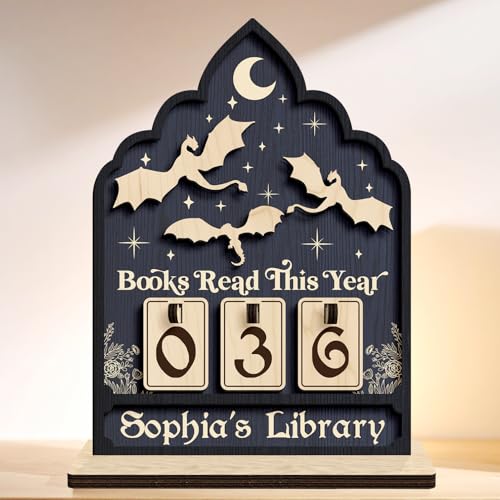 Personalized Books Read This Year Counter