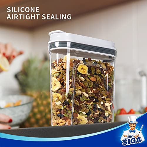 Abs Ms Silicone Airtight Cereal Dispenser Set Snap Cube Food Storage Container