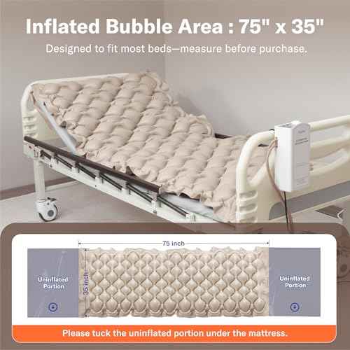 lcedo Alternating Air Pressure Mattress Pad for Bed Sore and Ulcer Prevention