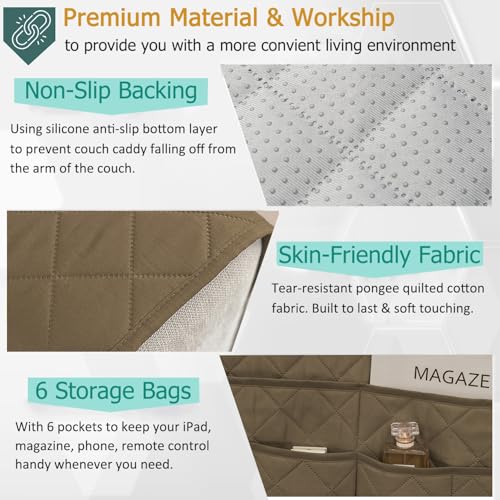 Remote Control Holder for Couch Storage Organizer