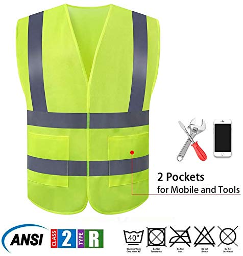 High Visibility Safety Vest 10 Pack