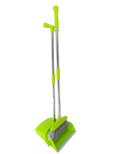 Extendable Long Handle Broom and Dustpan Set
