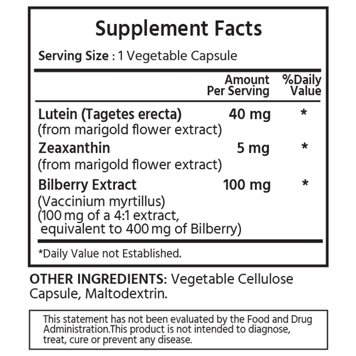 Lutein & Zeaxanthin with Bilberry