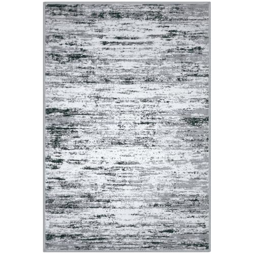 Washable Abstract Rug Non Slip