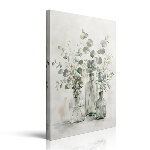 Framed Flower Landscape Canvas Wall Art Ready to Hang