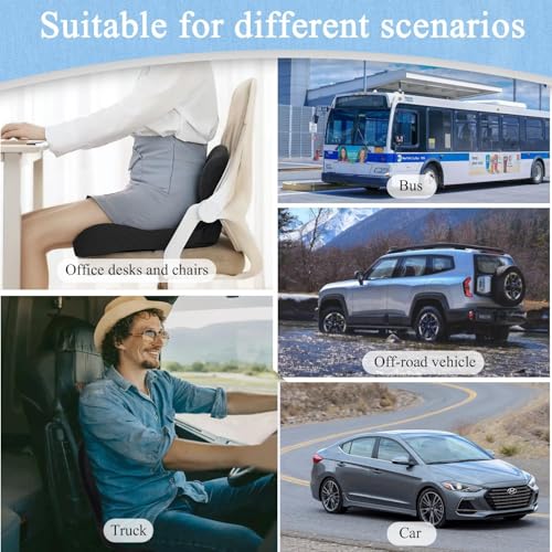 Ergonomic Seat Cushion with Adjustable Strap