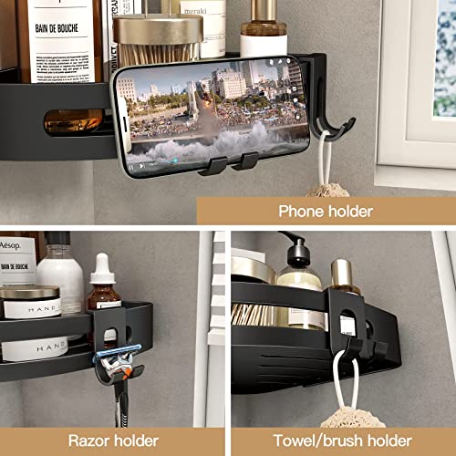 adhesive mounting shower caddy