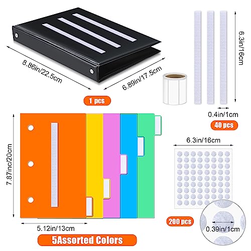 Communication Book Small Tools for Visual Schedule Picture Cards Include 3 Ring Binder Dividers Adhesive Labels Card Dividers for Kids ADHD