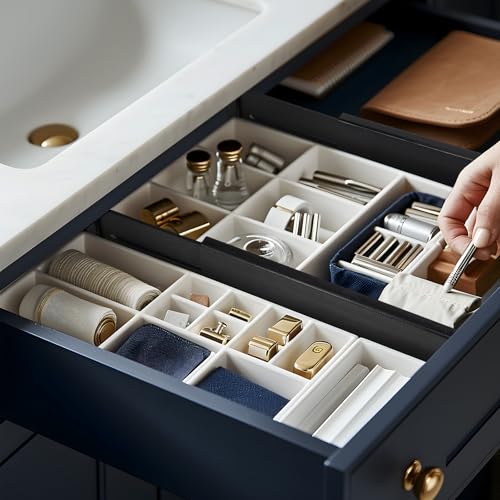 4pcs Bamboo Kitchen Drawer Dividers