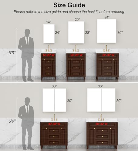 Elise Series Medicine Cabinet with Mirror