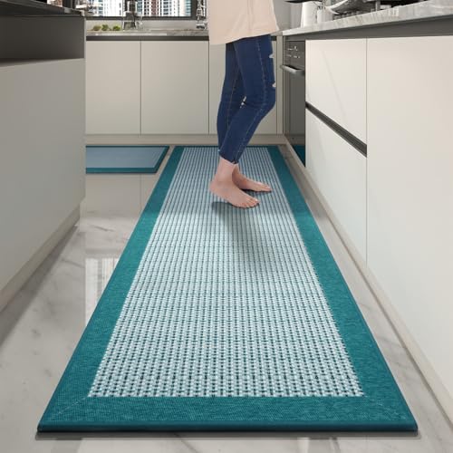 2 PCS Kitchen Rugs Mats Non Skid Washable
