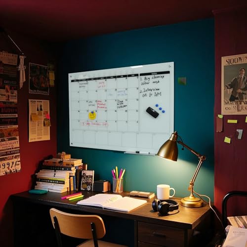 Magnetic Glass Writeboard Tempered Glass Dry Erase Boards Wall Mounted Frameless Whiteboard Bulletin Message Boards
