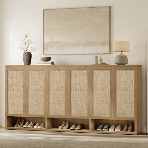 Rattan Shoe Storage Cabinet