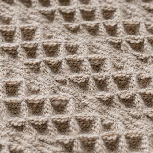 Waffle Bath Mat Super Absorbent Boho Bath Mat Non Slip Bath Rugs for Bathroom Floor Machine Washable Dry Fast Bathroom Rugs with Tassels