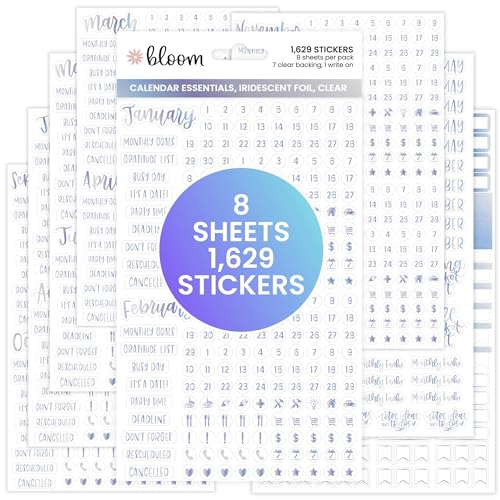 Calendar Essentials Planner Stickers