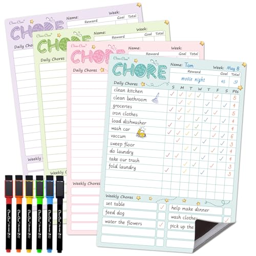 Magnetic Dry Erase Chore Chart