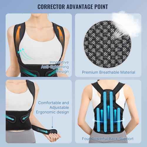 Adjustable Posture Corrector Back Braces for Women and Men