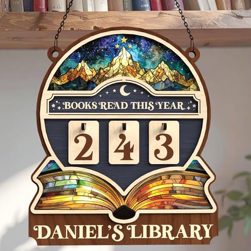 Personalized Books Read This Year Counter