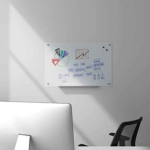 Staples Magnetic Tempered Glass Dry Erase Board