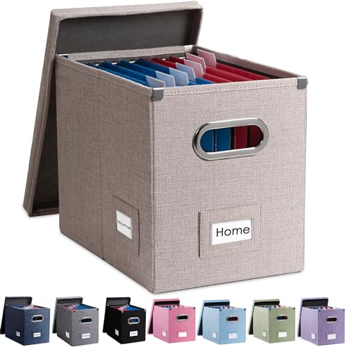 File Box with Metal Brackets