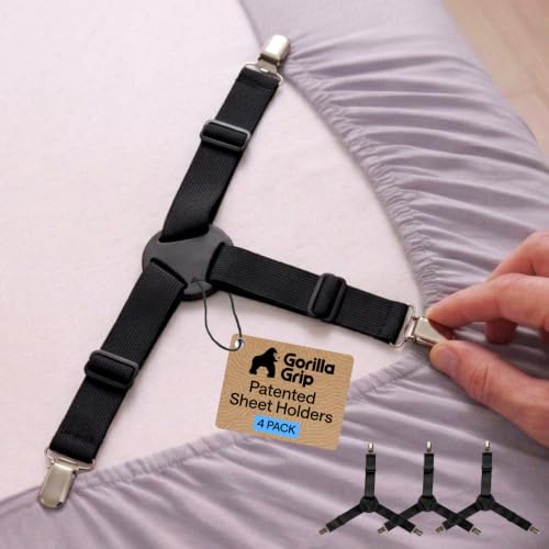 Patented Fitted Bed Sheet Holders for Corners