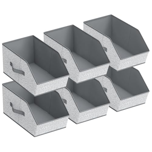 Fabric Closet Storage Cubes Square Storage Bins with Dual Handles