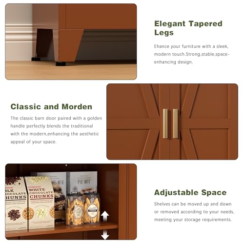 Farmhouse Storage Kitchen Pantry Cabinet