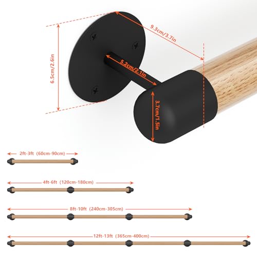 Round Wooden Stair Handrail