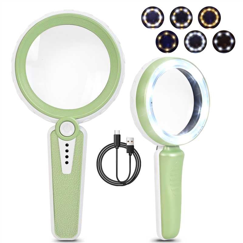 45x Magnifying Glass with Light for Reading