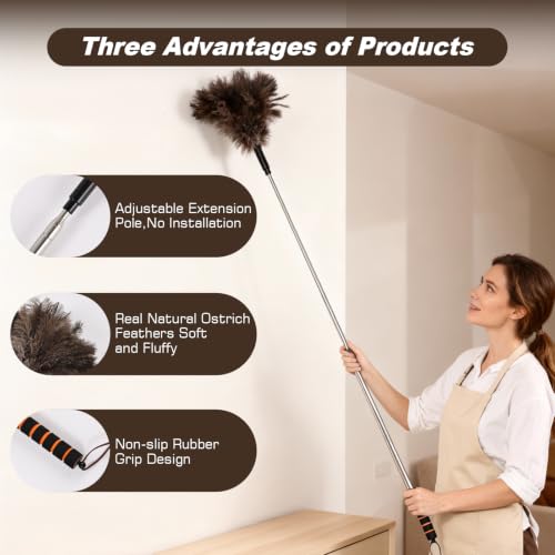 Extendable Lambswool Duster with Bendable Anti