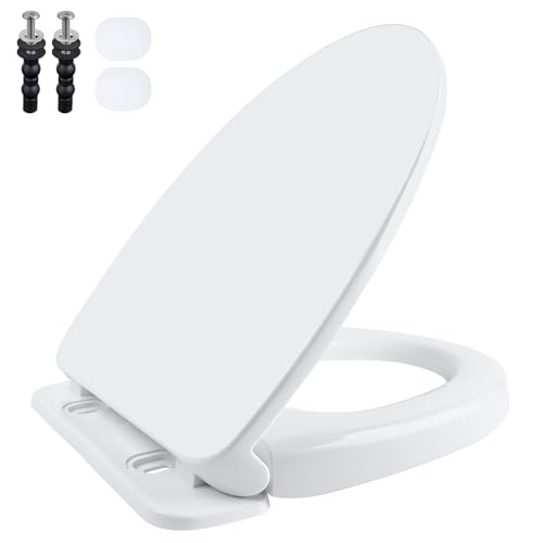 Toilet Seat Elongated with Slow Close Hinges Compatible with TOTO