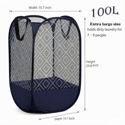 Pop Up Laundry Hamper 100L