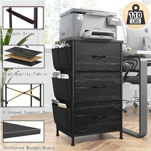 Night Stand White Nightstand with Drawers
