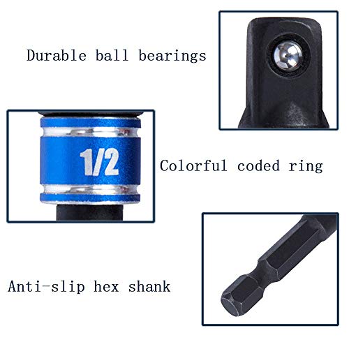 Individual Drive Sockets Adapter Drill Bit Extension Right Angle Drill Attachment Short Screwdriver Bits