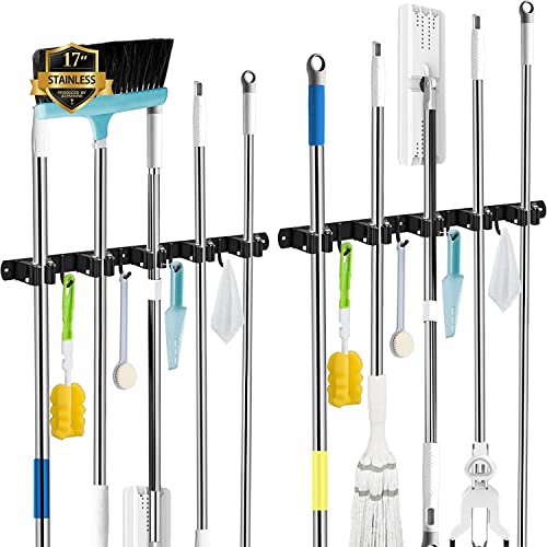 Broom and Mop Holder Wall Mounted Tools