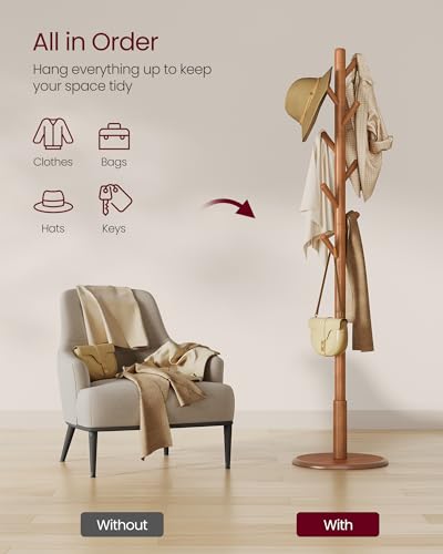 Solid Wood Coat Rack