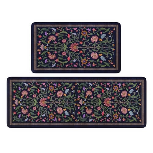 Modern Floral Kitchen Mats
