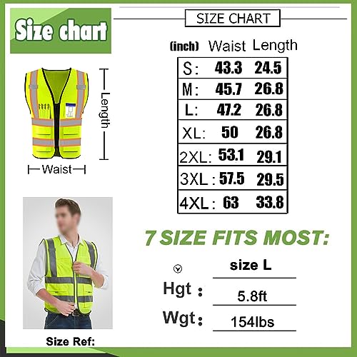 High Reflective Visibility Safety Vest Custom Your Logo Safety Workwear with Reflective Strips and Pockets
