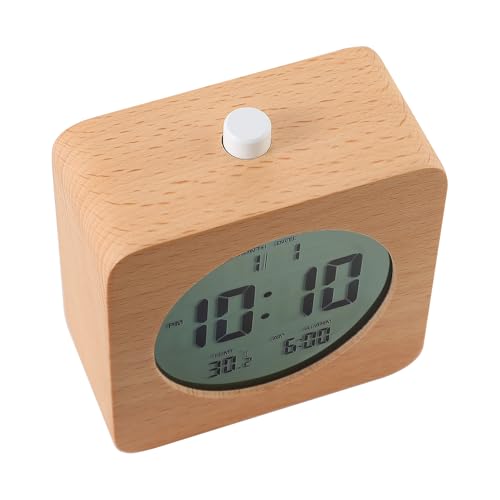 Wooden Digital Alarm Clock for Bedrooms