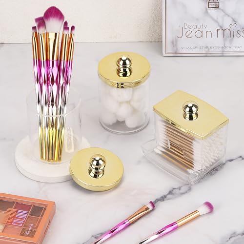 Bathroom Organizers and Storage Containers Gold
