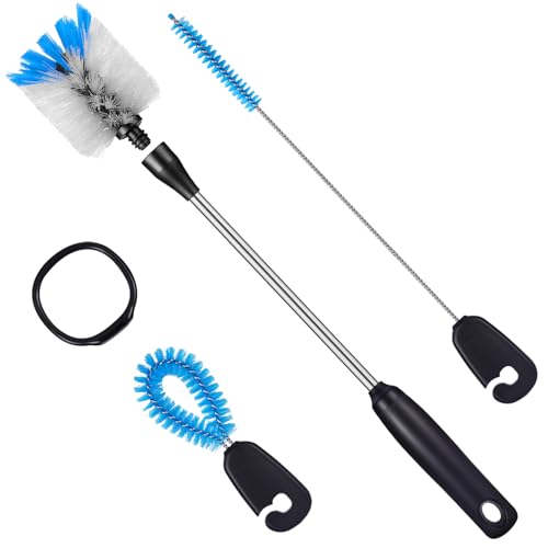 3-in-1 Stainless Steel Water Bottle Brush Set, Multi-Purpose Brush with Long Handle, Cleans Bottles, Mugs and More