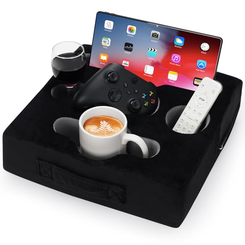 Couch Cup Holder Pillow Tray
