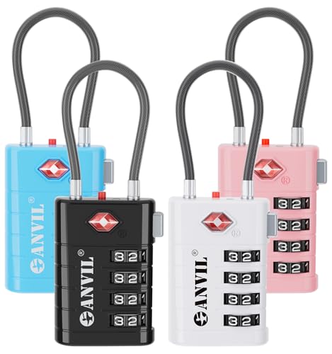 TSA Approved Luggage Locks with Search Alert Indicator