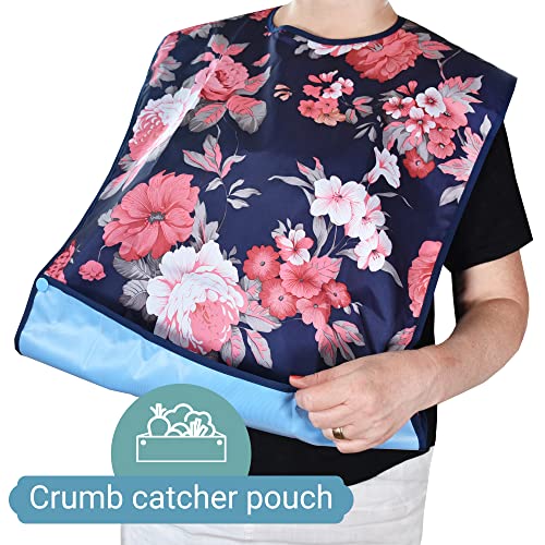 12 Pack Adult Bibs with Crumb Catcher